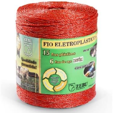 Imagem de Fio Eletroplastico Laranja 500M Para Cerca Eletrica Zebu 2137-7