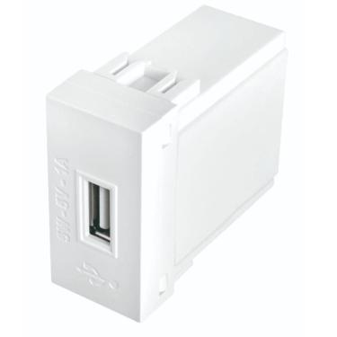 Imagem de Módulo Tomada Usb Bivolt 5 Watts - 5 Volts - 1a Habitat - 2736 - Fame Tomada Modulo Usb Bivolt Sh Fame 2736
