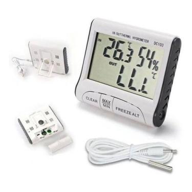 Imagem de Termômetro Digital Geladeira Freezer/ Quente Frio Umidade Ar - Jiaxi