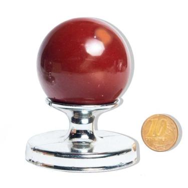Imagem de Esfera Jaspe Vermelho Pedra Lapidado 100 a 200g 5cm - CristaisdeCurvel