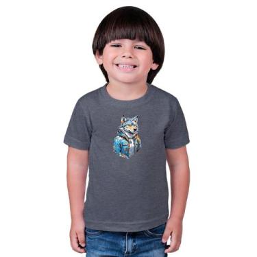 Imagem de Camiseta Masculina Infatil Animal Stylus - MARCELO, Cinza escuro, 4