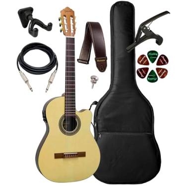 Imagem de Violão Giannini Nfl Ceq Imbuia Eletroacústico + Acessórios