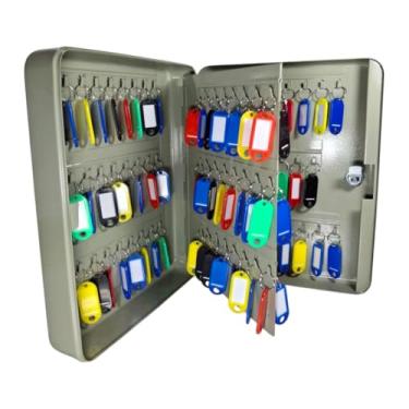 Imagem de Claviculário Porta Chaves Com ChaveiroIdentificador 48 Chaves Cofre Armário (93 Chaves)