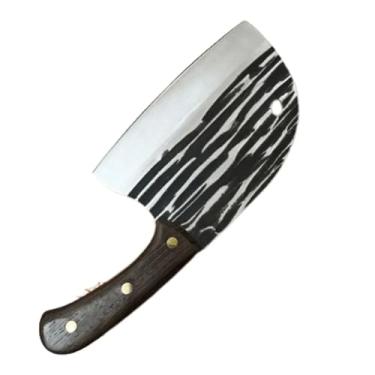 Imagem de FACA CUTELO COM BAINHA FORJADO À MÃO COZINHA CULINÁRIA CORTE CARNE OSSOS LEGUMES