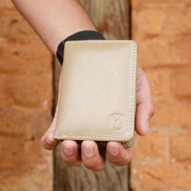 Imagem de Carteira Minimalista Couro RFID Antifurto Visor CNH Cartões-Feminino