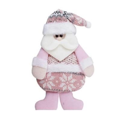 Imagem de Pendente Boneco de Natal Christmas Rosa Trico 22cm C463 - PRA VC, PAPA