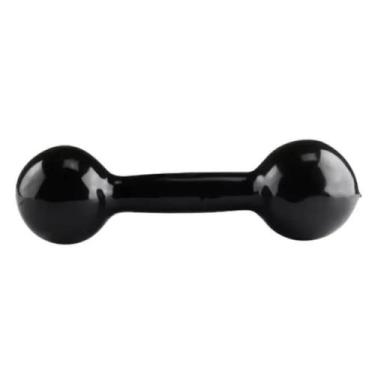 Imagem de Halter Peso Academia Musculação Emborrachado Preto Alux 1kg - Alux pro