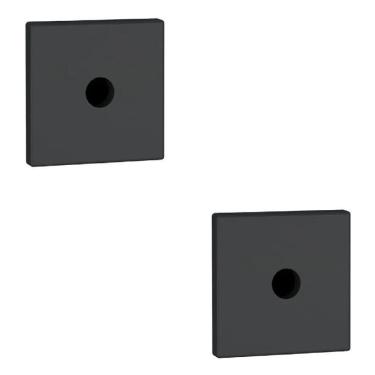 Imagem de 2X Acabamento De Fechadura Tetra Stam 1001/1002/1004 Preto