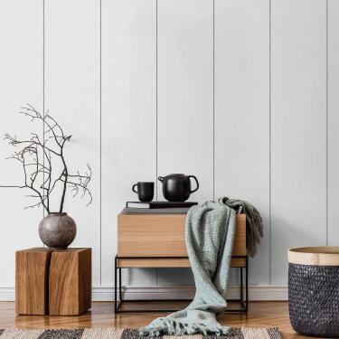 Imagem de Papel De Parede Essential Listrado Branco Com Preto Es98123