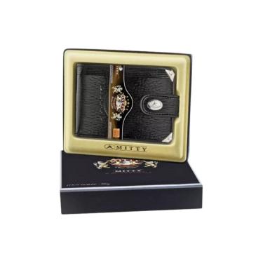 Imagem de Carteira Mitty Em Couro Preto - M1F