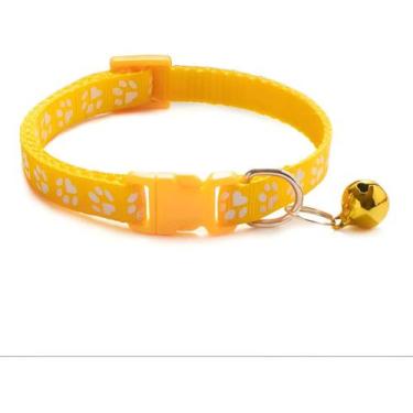 Imagem de Coleira Gato Cão Pet Com Pingente Sininho Ajustável - savioshop, P, AM