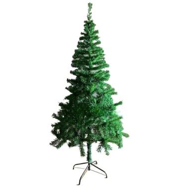Imagem de Árvore de Natal Completa Decorada Pinheiro Tradicional 1,50m 237 Galhos e 1,80m 388 Galhos para Decoração de Natal(1,50m verde)