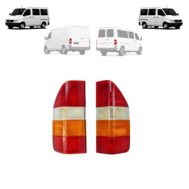 Imagem de Par lanterna traseira sprinter 1997 a 2001 (tricolor) - MOTORS VANS