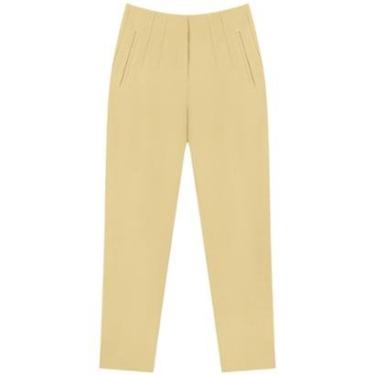 Imagem de Calça Slim De Cintura Alta Em Alfaiataria Com Pences-Feminino