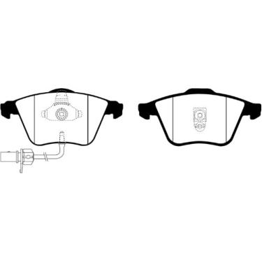 Imagem de Pastilha de freio esportiva EBC Brakes DP21510 Greenstuff 2000 Series