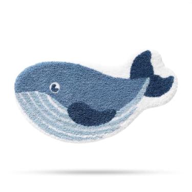 Imagem de Molesun Tapete de banho de animal fofo para banheiro, tapete de chuveiro macio de microfibra de pelúcia engraçado tapete de banho absorvente de água tapetes grossos e felpudos, tapete de banheiro para