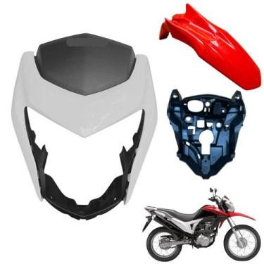 Imagem de Kit Carenagem Frontal Nxr Bros 160 modelo 2016 Até 2021 Máscara do Far