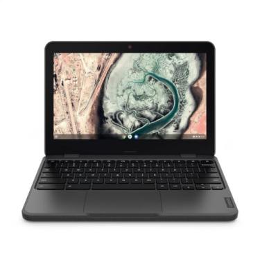 Imagem de Chromebook Lenovo 100e G3 Intel Celeron N4500 4GB 64GB eMMC Chrome OS 11.6" - 82V0000ABR Cinza