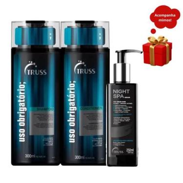 Imagem de Truss Uso Obrigatório Shampoo e Condicionador 300ml +Night Spa - Sérum