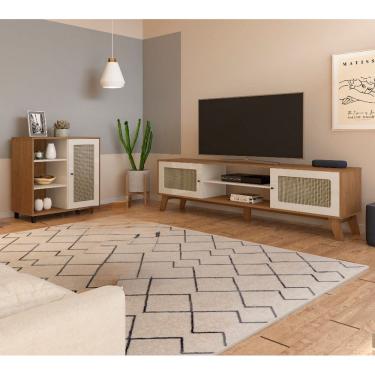 Imagem de Conjunto Sala Charlotte: Rack 4675 + Buffet 4676