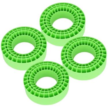 Imagem de Hobbyfire Soft 2.2" Silicone Tire Inserts for RC Crawlers, 4-Pack — Fits 132–134 mm 5.25" OD, 125×45 mm — Waterproof, Sidewall Stabilization, Traction and Climbing Control (Green)