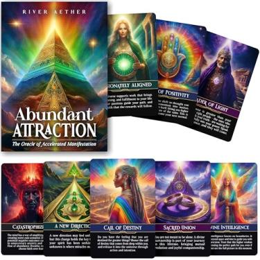 Imagem de Metaphoracle Abundant Attraction: The Oracle of Accelerated Manifestation by River Aether - 60 Inspirational Oracle Cards with Keywords and Meanings on Them for Beginners to Advanced Readers