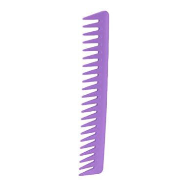 Imagem de Zhjvihx Pente Grande para Desembaraçar o Cabelo, Pente de Cabelo Encaracolado Com Design Ergonômico Ordenadamente para Secos e Molhados para Cacheados (Arroxeado)