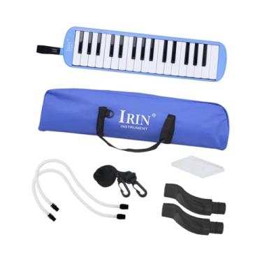 Imagem de KiBcsLic Brinquedo de teclado musical de infantil com pano de limpeza, instrumento musical portátil e fácil de tocar com estojo de transporte para, Azul