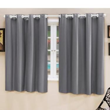 Imagem de Cortina Blackout PVC 2,20 M X 1,30 M Corta a Luz Sala Quarto Cozinha (Cinza)
