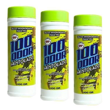 Imagem de * Kit 3 Talcos Desodorante p/ Pés 100 gr Mentolado - Safira
