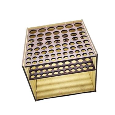 Imagem de FashionCha Porta-pincéis, Suporte de Mesa para Armazenamento, Porta-lápis, Decoração para Escritório Ou Casa, Organizador de Pincéis de Maquiagem, Prateleira de, MDF