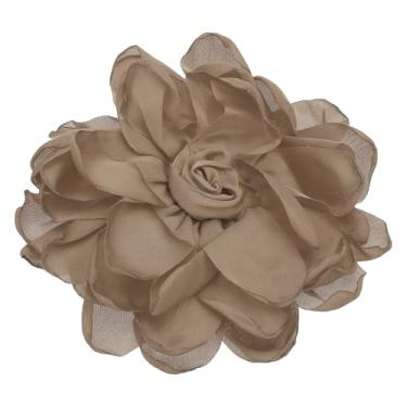 Imagem de Generic Grampos de cabelo de flor de rosa, broches de tecido para mulheres, festa de casamento, vestido de dança, acessórios de roupas, presentes de dia dos namorados, One Size, Metal, Sem Pedra