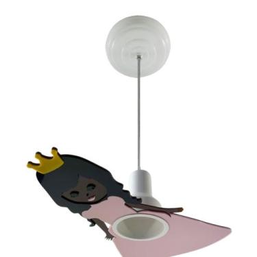 Imagem de Luminária Pendente Princesa negra Quarto infantil - Vitrine Dos Lustre