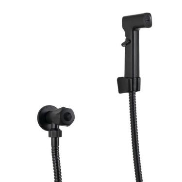 Imagem de Ducha Higienica Preto Fosco com Trava e Registro 1/4 de Volta - AMG Me