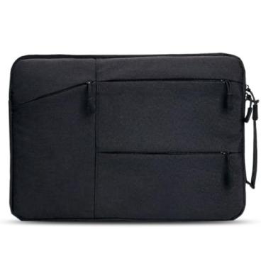 Imagem de Bolsa Para Macbook Notebook Laptop Pasta Impermeável Anti-Impacto 13.3 Polegadas Unissex Dell Acer Hp Air M1 (Preto, 13 Polegadas)