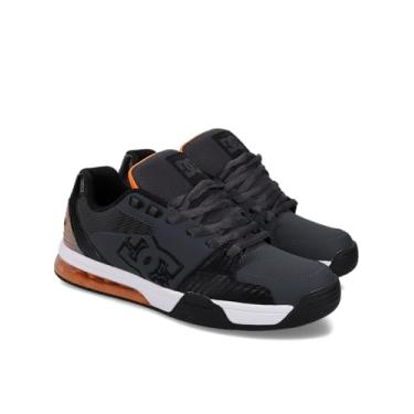 Imagem de DC Shoes Tênis masculino versátil, Cinza/Preto/Laranja, 39