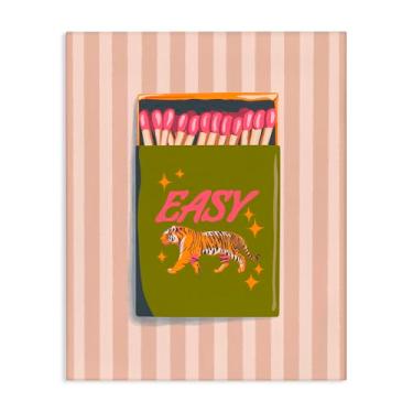 Imagem de Stupell Industries Arte de parede Easy Tiger Retro Matches em tela, design por Elyse Anastacia, 50 x 40 cm