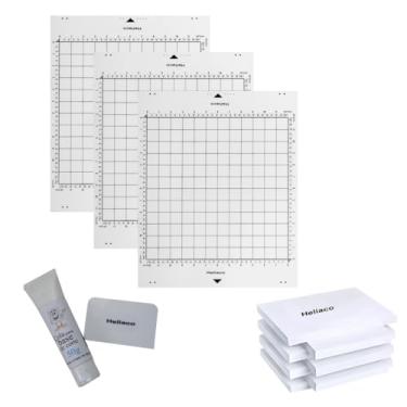 Imagem de KIT INICIANTE HELÍACO 3 BASES SCANNCUT CM 30X30 + COLA DE REPOSIÇÃO + PAPEL OFFSET A4 125 FOLHAS