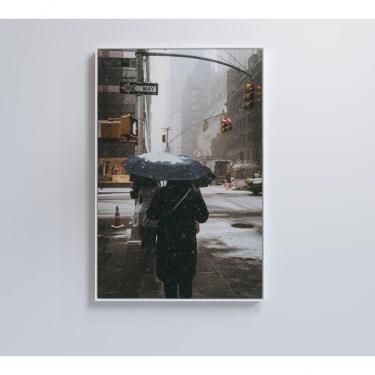 Imagem de Quadro Neve Nova York 60x90 Cm Adesivo Fotográfico