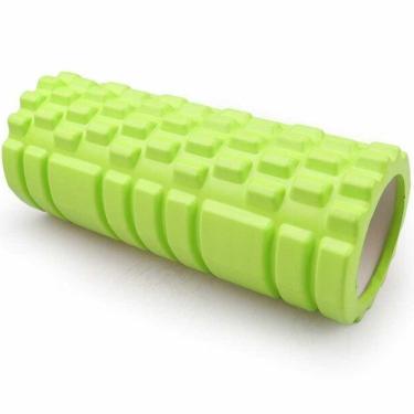 Imagem de Rolo Massagem Foam Roller Liberação Miofascial Crossfit Yoga Pilates Verde