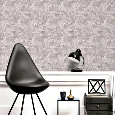 Imagem de Papel De Parede Colorkey Textura Cinza Prata Rolo 53cmX10mts