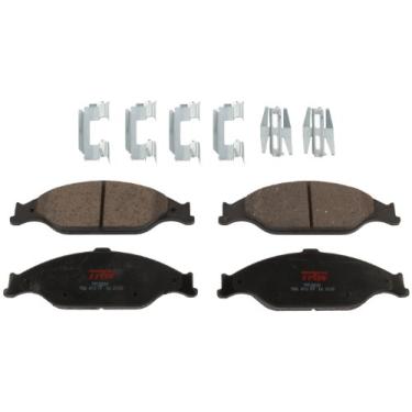 Imagem de TRW Conjunto de pastilhas de freio a disco TPC0804 para Ford Mustang: 1999-2004 frontal
