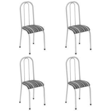 Imagem de Conjunto com 4 Cadeiras para Sala de Jantar Paola Branco