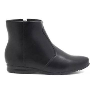 Imagem de Bota Feminina Rasteira Básica Cano Curto Beira Rio Conforto-Feminino