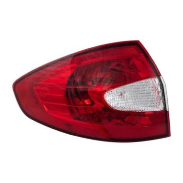 Imagem de KarParts360 Para Ford Fiesta 2011 2012 2013 luz traseira lado do motorista | Lente vermelha e transparente | No corpo | Com lâmpada | Sedan | Substituição para FO2804105 | BE8Z13405A