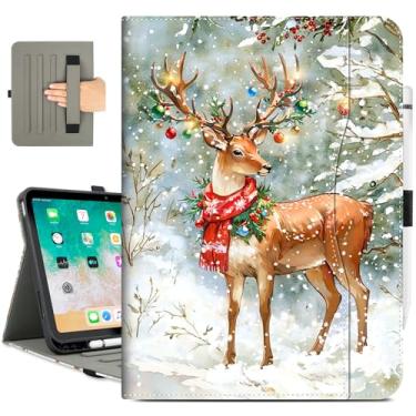 Imagem de Vimorco Capa para iPad (A16) 11ª geração de 11 polegadas (2025), para iPad 10ª geração 11 polegadas (2022), suporte de lápis, alça de mão e bolso, capa fólio protetora com vários suportes, despertar