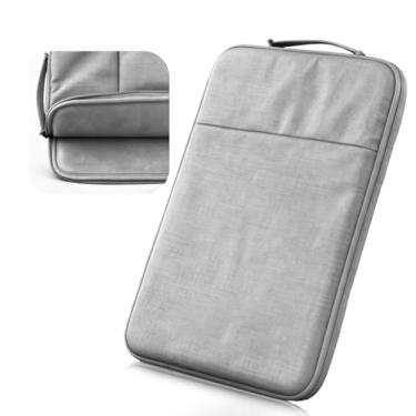 Imagem de Capa de proteção resistente à água com bolso frontal retrátil bolsa para computador de 15,6 polegadas compatível com laptop/notebook/tablet