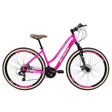 Imagem de Bicicleta aro 29 KSW Sunny Retro 21V Freio Disco, Rosa, Prata, 15