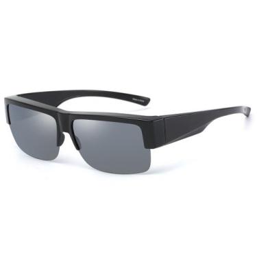 Imagem de Gafas de sol CAXMAN con lentes polarizadas negras para usar sobre ante