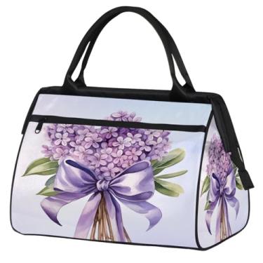 Imagem de Bolsa pequena para o fim de semana para mulheres, homens, unicórnio, girassol, flor, dobrável, bolsa esportiva leve para academia, Cor: 15, 15.2*8.3*11.6 inch, Moderno